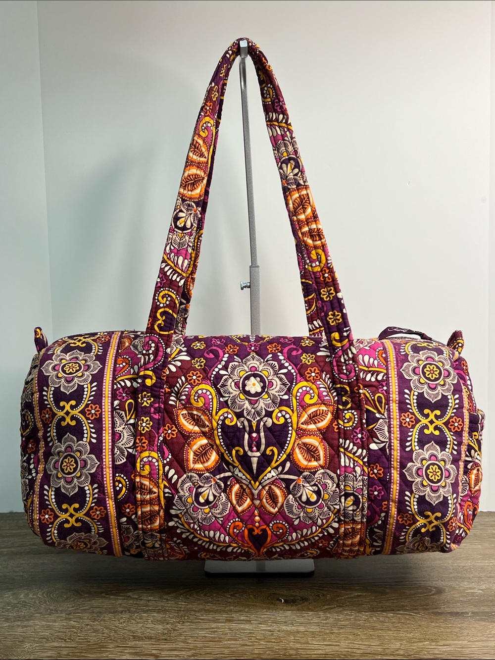 Vera Bradley Safari Sunset Quilted Duffle Bag  Paisley Print | Travel Weekender